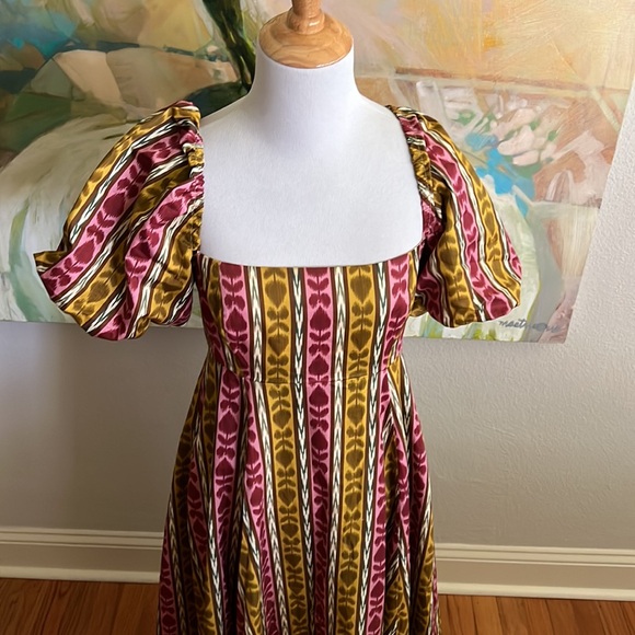 Hill House Matilda Dress Ikat topiary print small - Picture 4 of 16